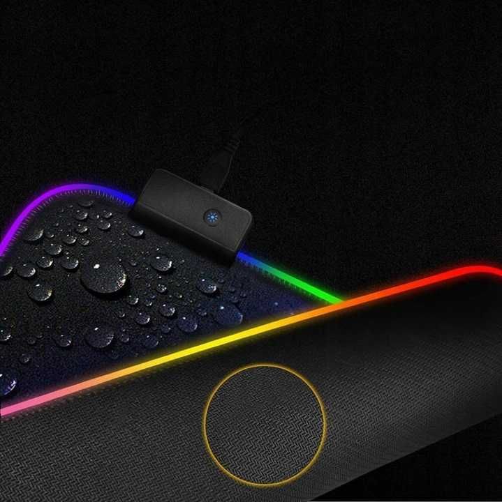 Podkładka pod mysz gamingowa podświetlenie LED RGB * Video-Play