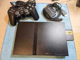 Playstation 2 slim excelente estado mais extras