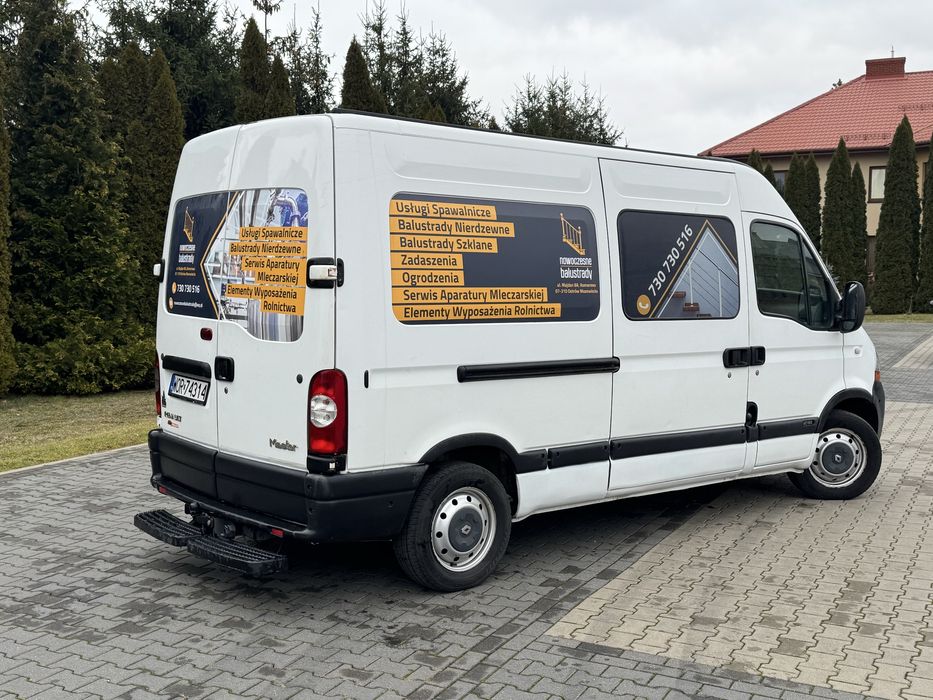 Renault Master Brygadówka 5 osób 2.5 120km 2008r Hak