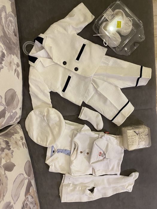 komplecik chrzcielny dla chłopca