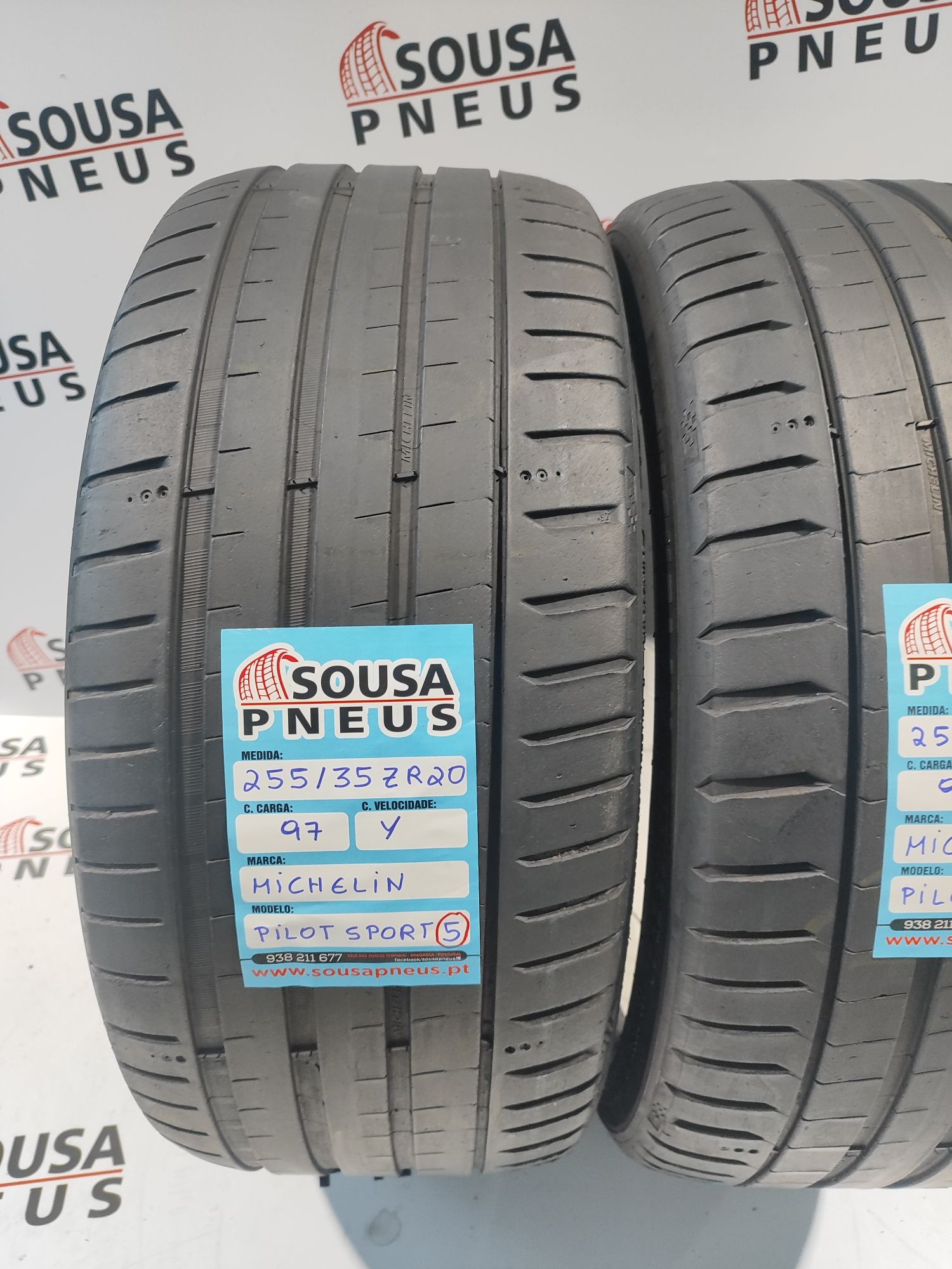 2 pneus semi novos 255-35ZR20 Michelin - Oferta dos portes