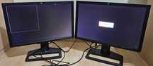 2x Monitor HP ZR2440W 24" IPS 1920x1200 | Pivot | HDMI | USB HUB