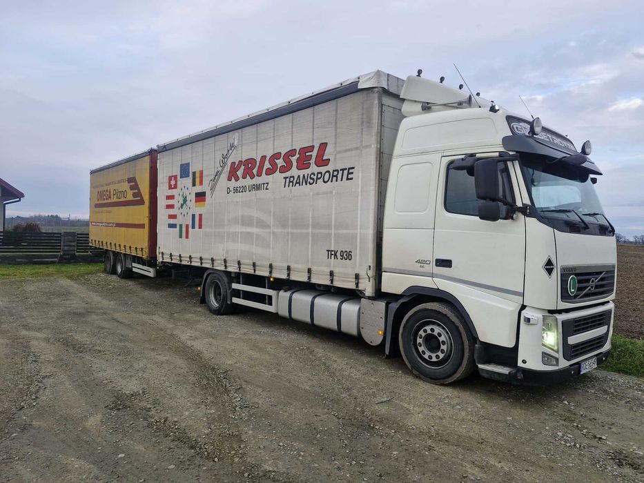 Volvo FH13 420 km Zestaw , Tandem  38 palet