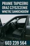 Pranie tapicerki i czyszczenie wnętrz samochodów Gostyń