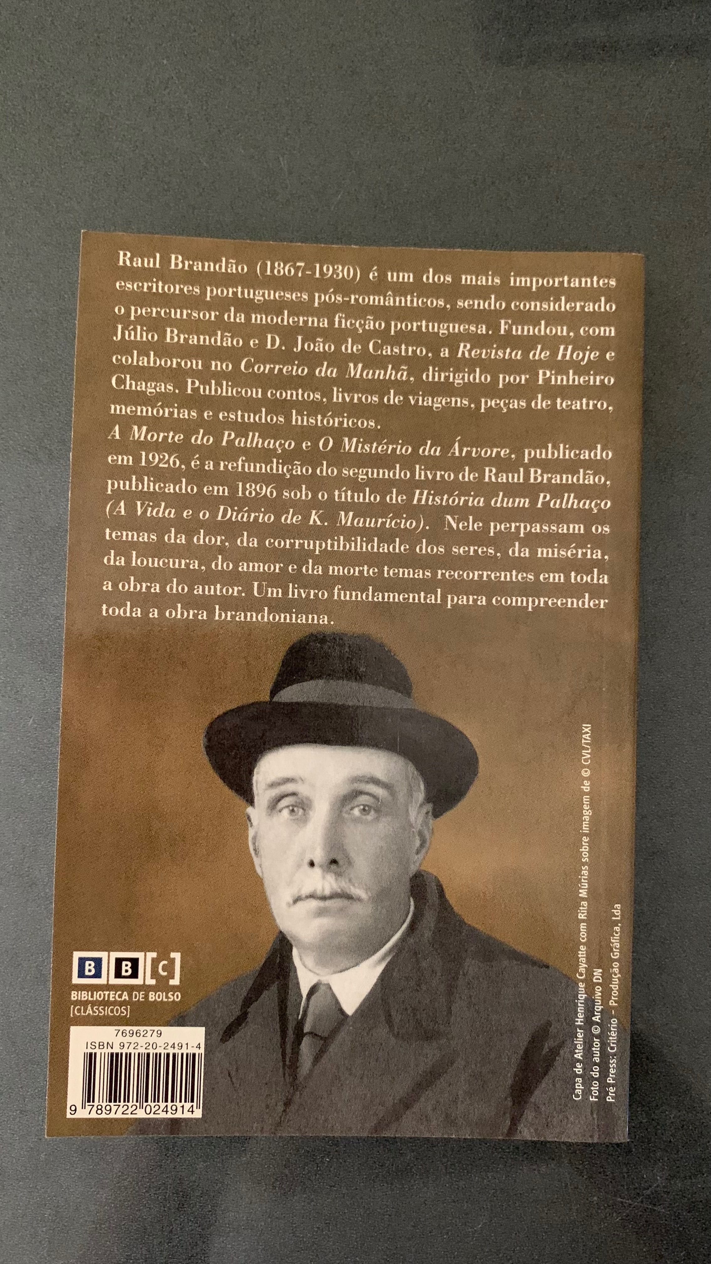 Livro “A morte do palhaço e o mistério da árvore” de Raul Brandão