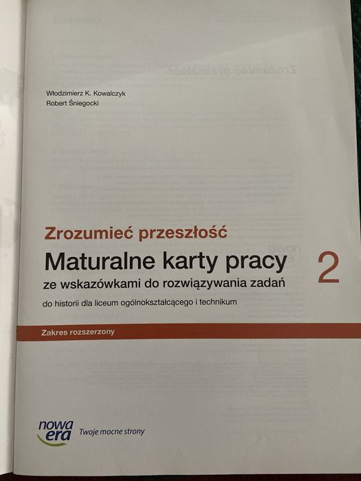 Historia Zrozumiec przeszlość 2 Maturalne karty pracy Nowe
