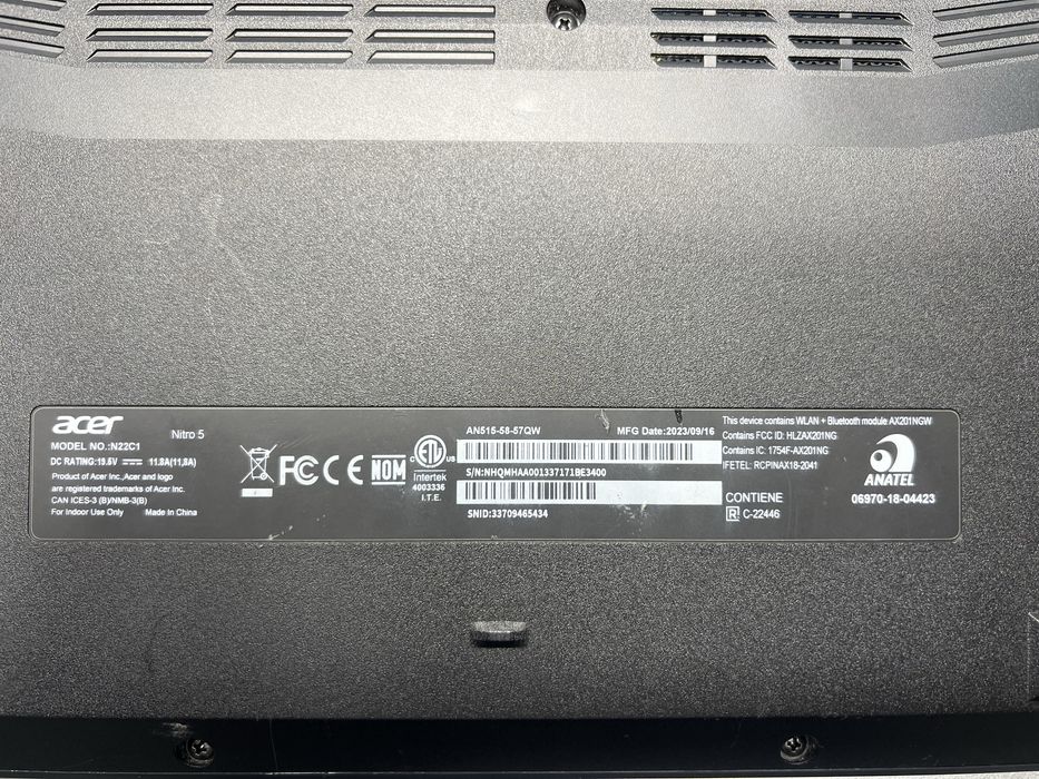 91 Ноут Acer Nitro AN515-58-57QW i5-12450H/16/1Tb/RTX3050Ti/15,6/144Hz