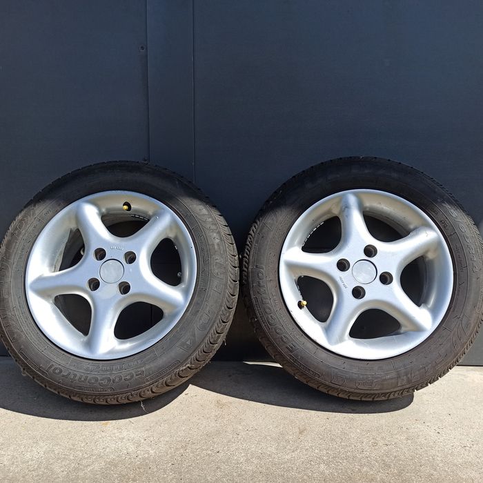 Alu felgi Borbet 4x100 R14 + opony letnie