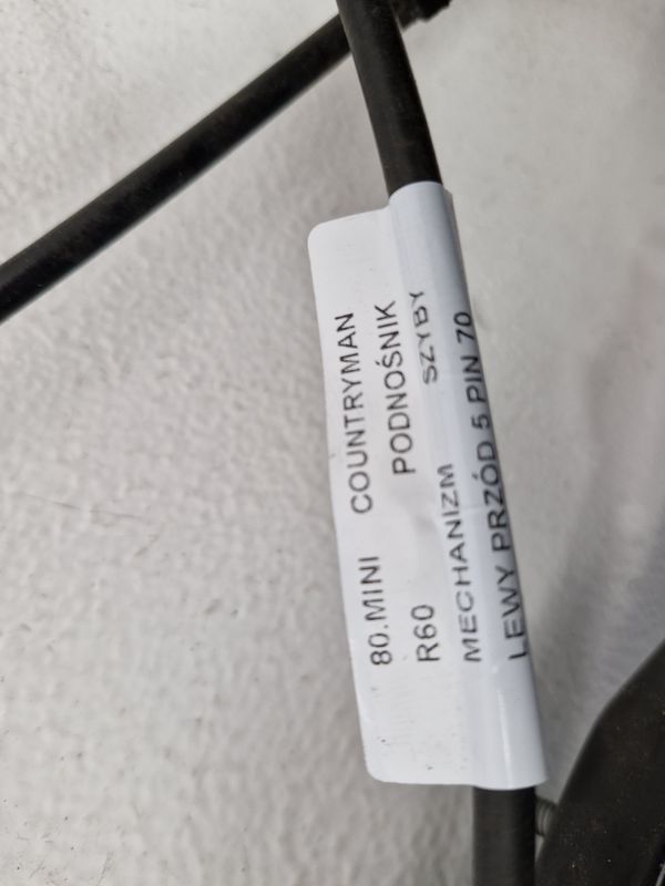 MINI COUNTRYMAN R60 PODNOŚNIK MECHANIZM SZYBY LEWY PRZÓD PRZEDNI 5 PIN