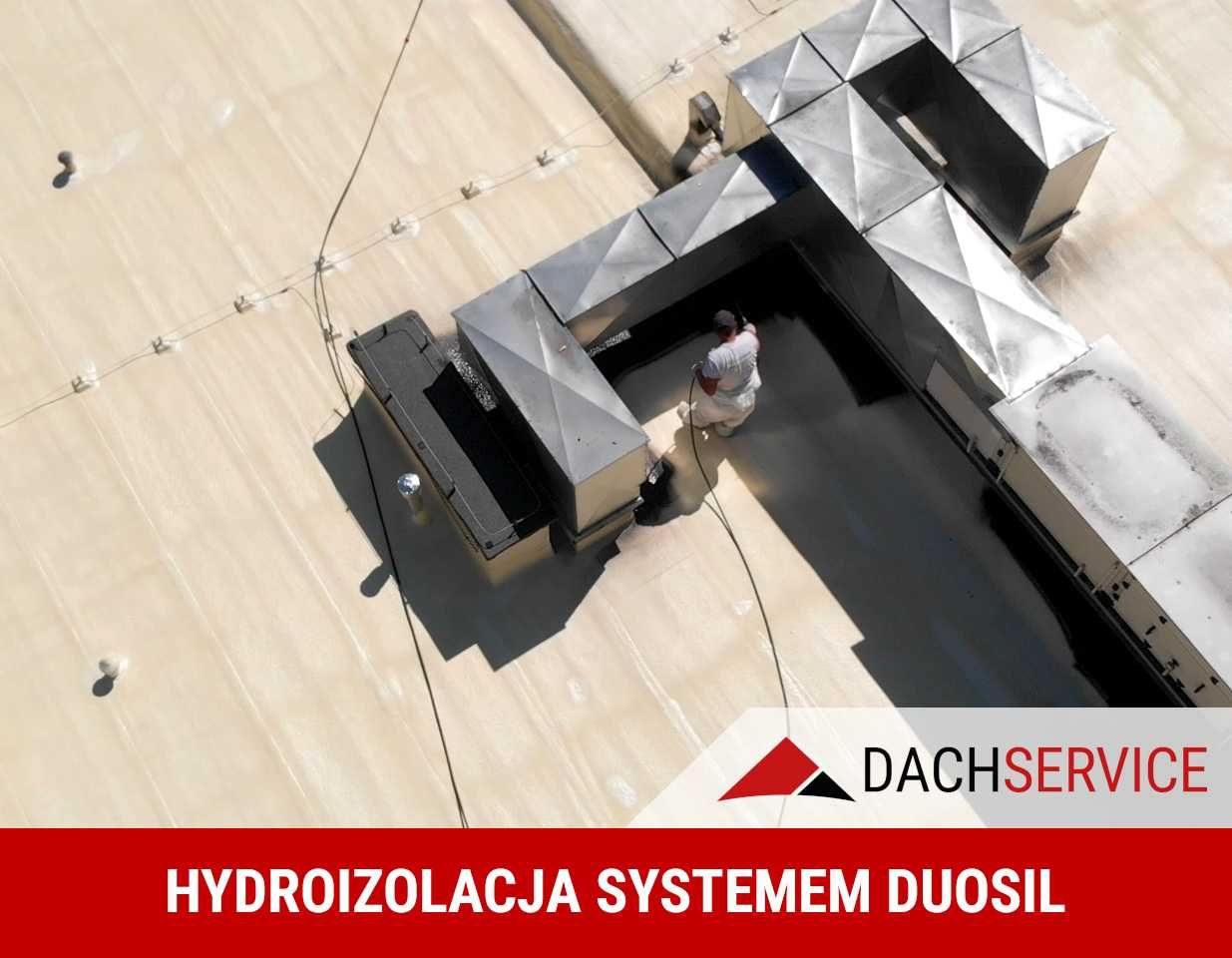 Naprawa dachów z papy, hydroizolacje gumą w płynie - Dach Service