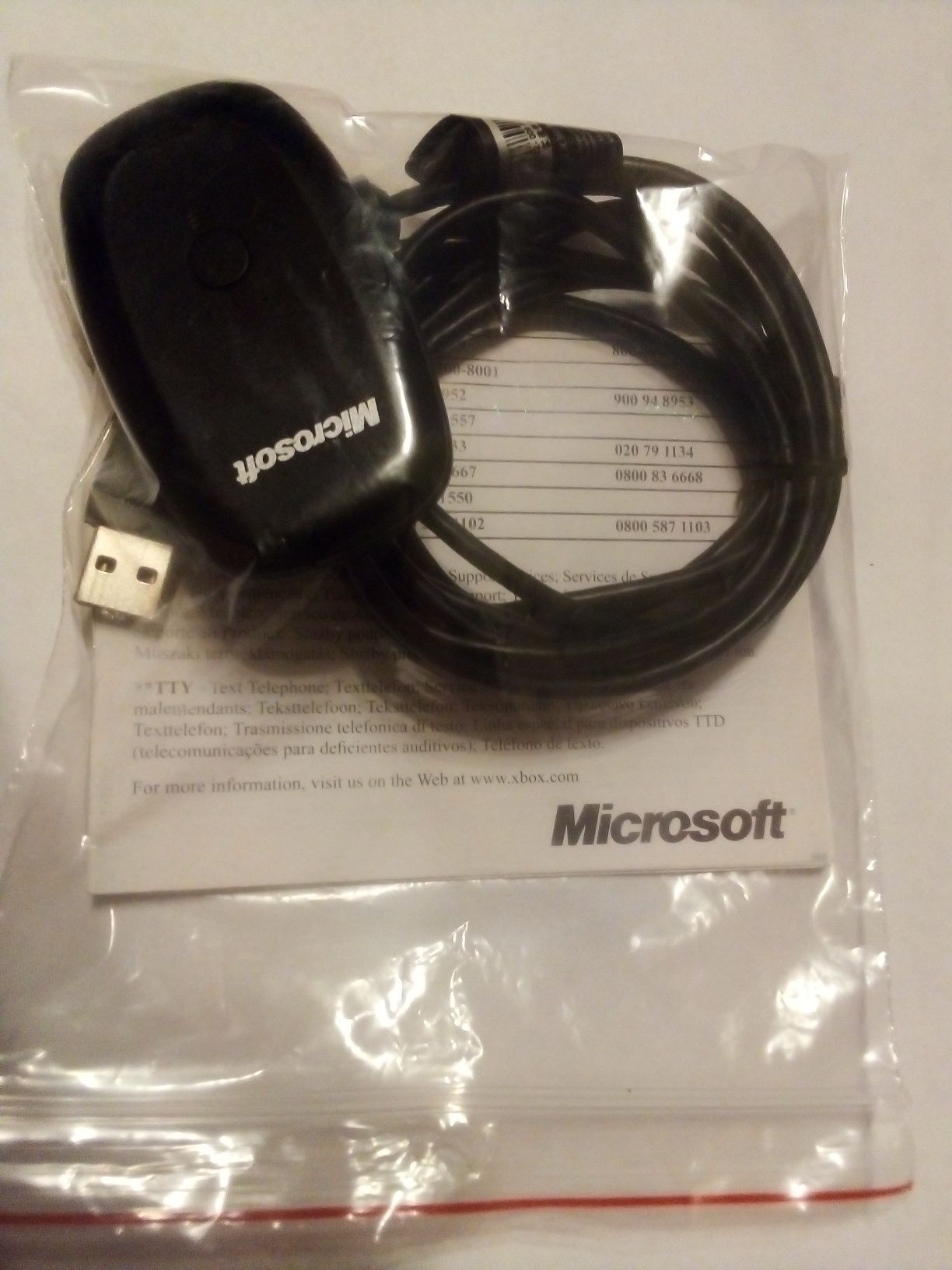 Adapter pc odbiornik PC modem Microsoft oryginalny do pada Xbox 360