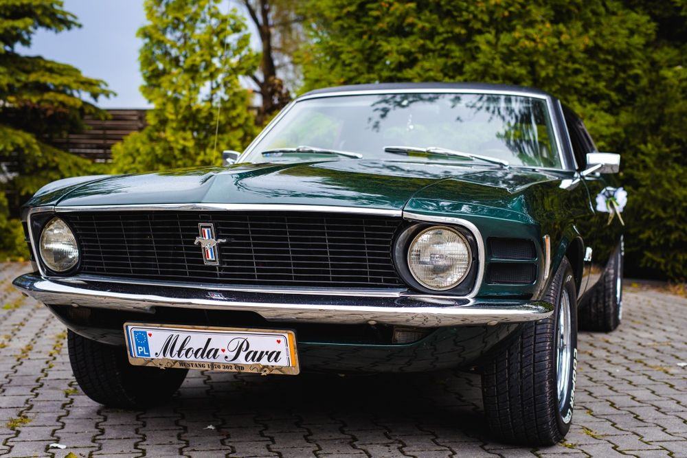 Samochód do ślubu ford mustang