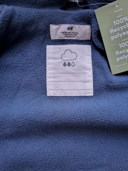 Nowa wodoodporna parka kurtka H&M