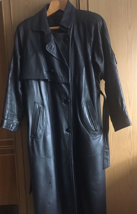 Плащ з натуральної шкіри