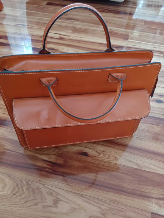 Teczka że skóry naturalnej damska nowa bez metek