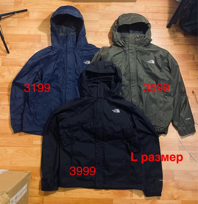 (S,M,L,XL) Черная весенняя курточка на мембране THE NORTH FACE TNF
