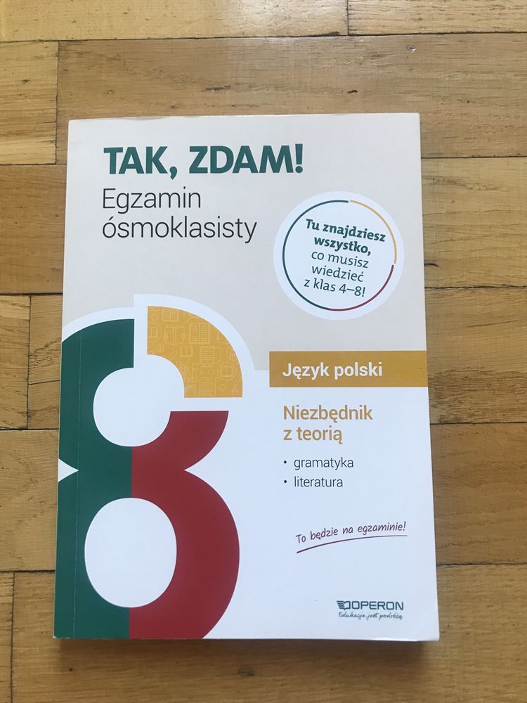 Tak, zdam egzamin ósmoklasisty, język polski