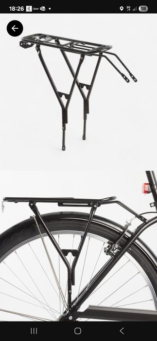 Bagaznik rowerowy 100 dehatlonu 24-28"