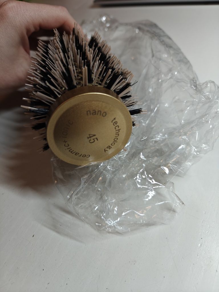 Okrągła szczotka do włosów termiczna Nano Tchnology Ceramic ionic B167