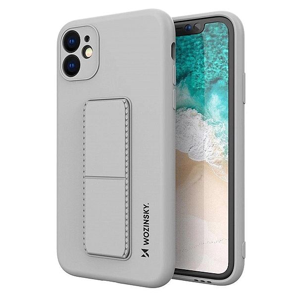 Wozinsky Kickstand Case silikonowe etui z podstawką iPhone 12 Pro Max