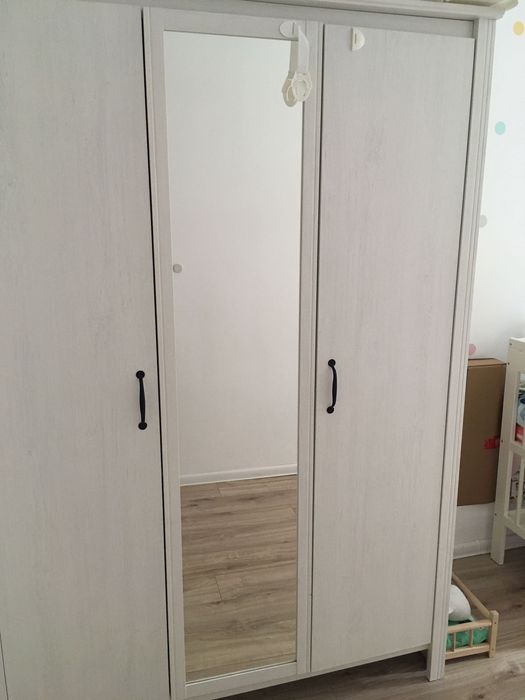 Ikea Brusali Szafa trzydzwiowa 131x57x190cm