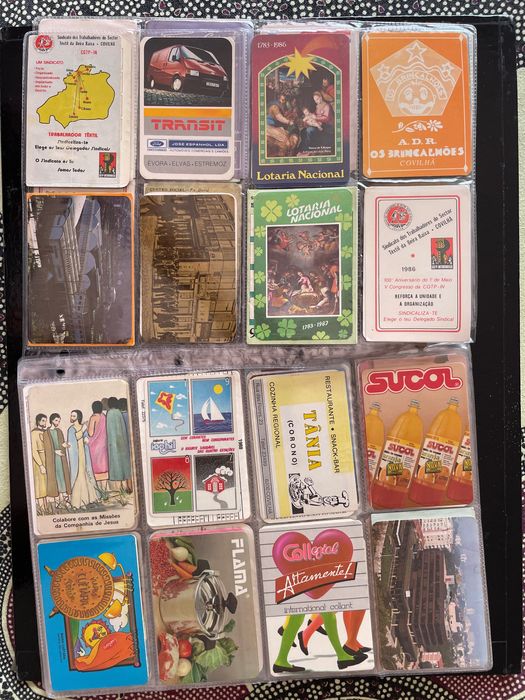 Calendários de bolso - lote de 135