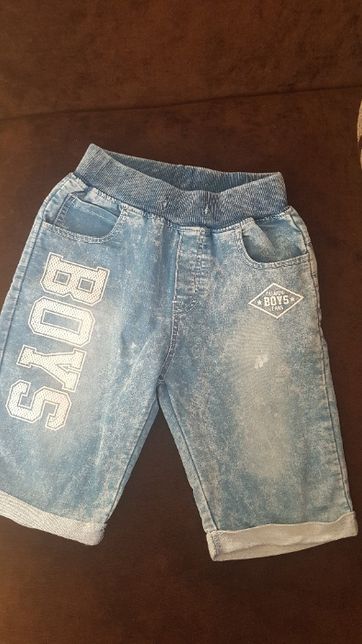 Krótkie jeansowe spodenki chłopięce, 9-11 lat