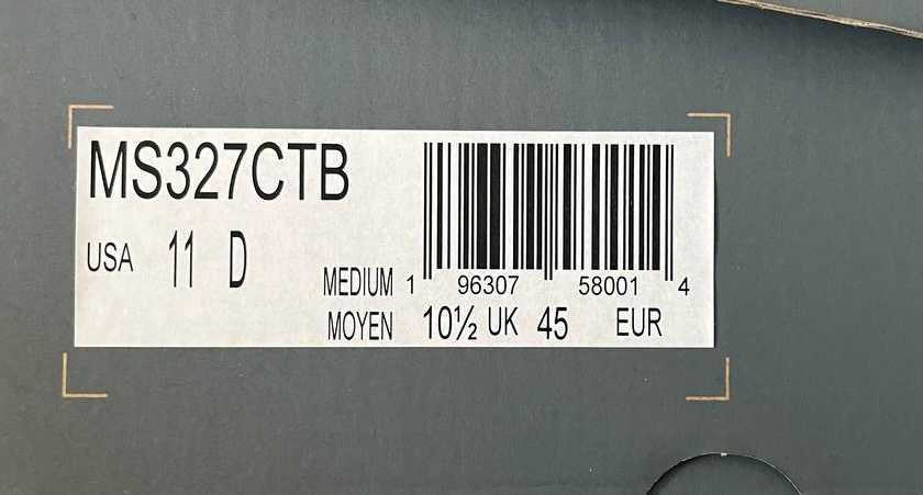Кросівки чоловічі NEW BALANCE 327 MS327CTB | 45 EUR