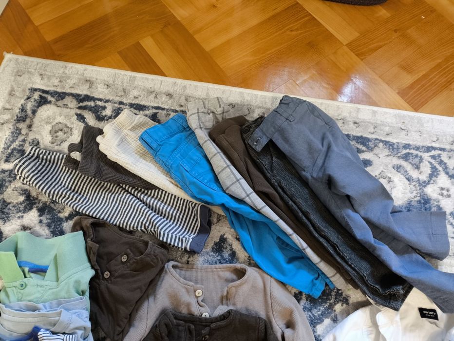 Mega paka 92 zima jesień koszula eleganckie zestawy spodnie swetry