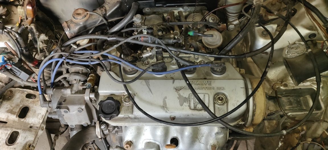 Двигатель в сборе honda civic d14a1 с коробкой полностью исправен