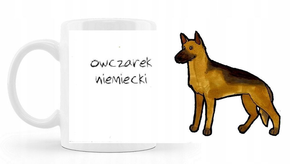 Kubek Z Nadrukiem Rasy Psów Owczarek Niemiecki + pudełko