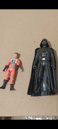 Trzy stare figurki Star Wars Vader Luck Hans Solo