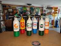 Extintores Decorativos, Gulf, SACOR, Shell, Esso. Galp