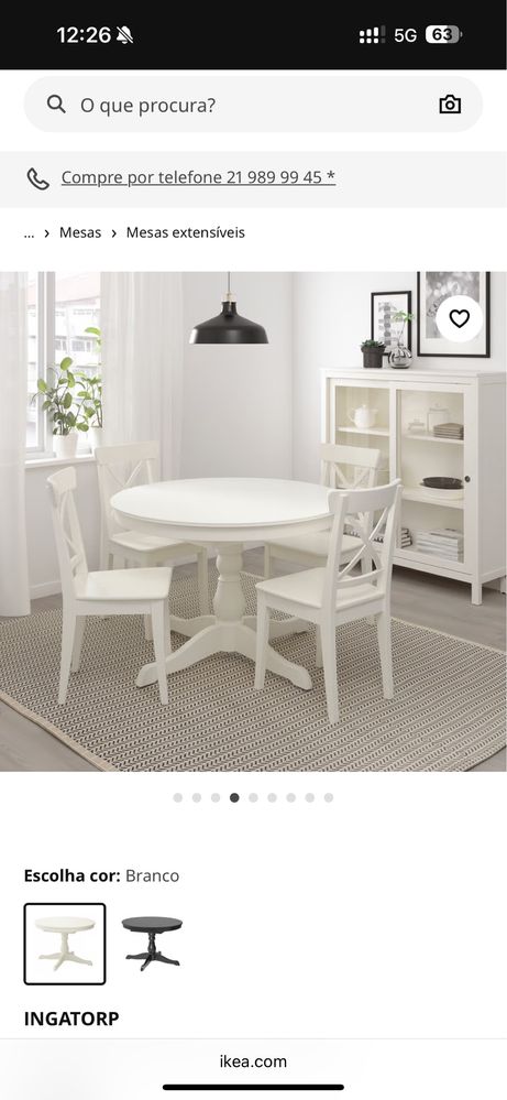 Mesa extensivel Ikea