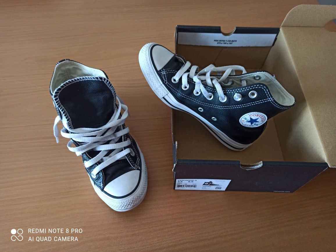 Originais:Sapatilhas Converse All Star Couro-Tamanho 36