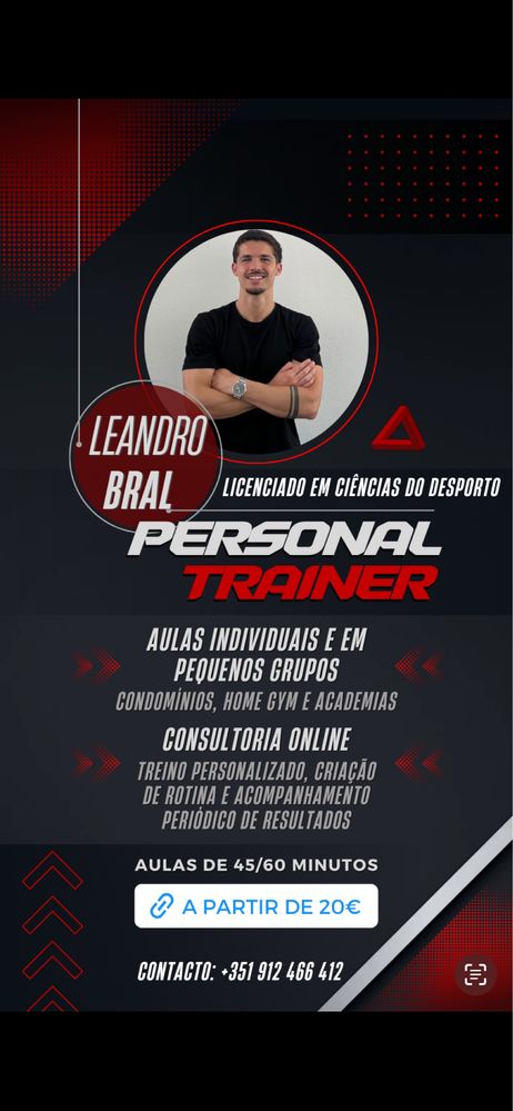 Personal Trainer Certificado | Ao Ar livre ou Ao Domicílio