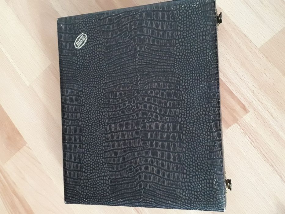 Posrebrzane stare sztućce Rostfrei BSF 90 w walizeczce 12 szt.