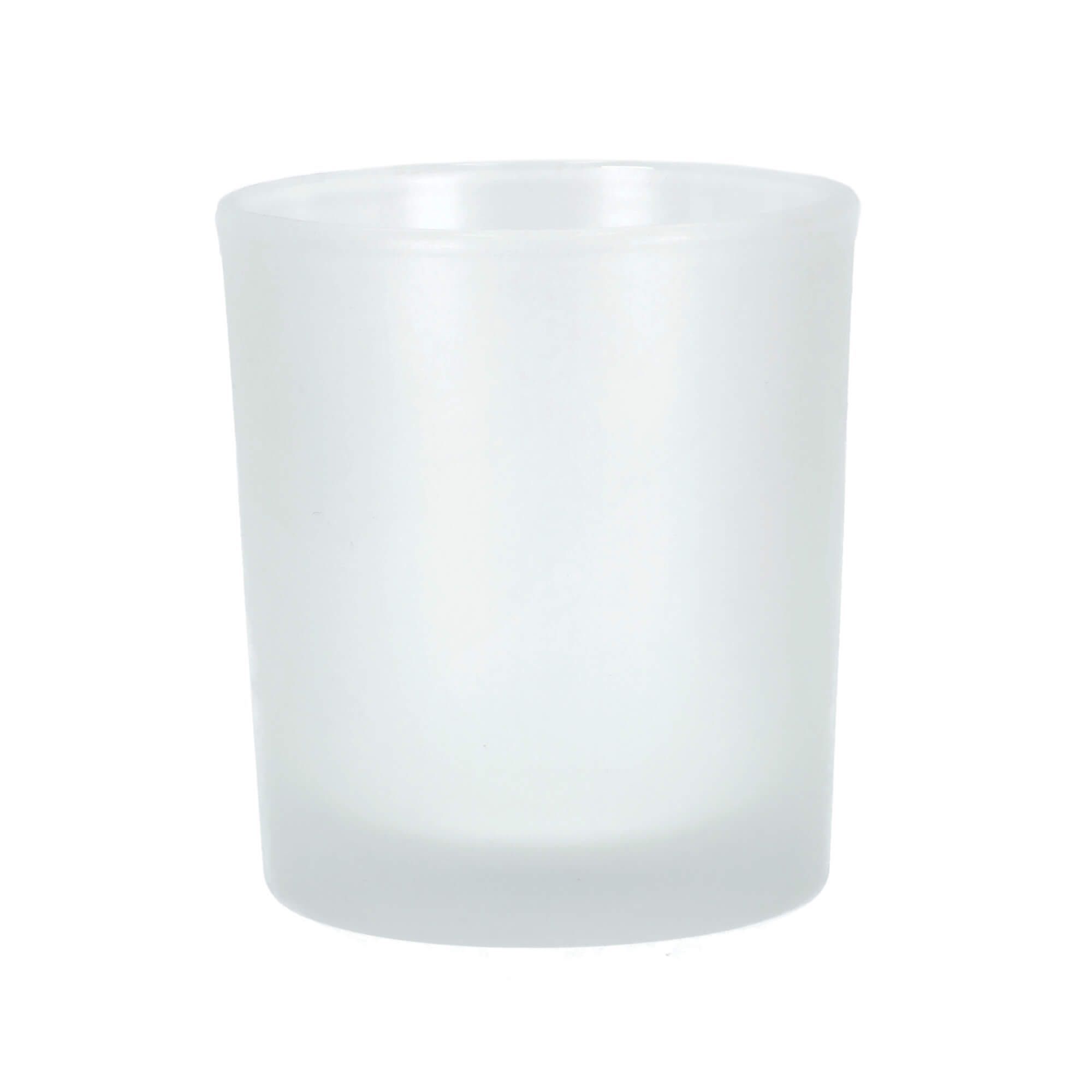 Pojemnik szklany do zalewu świec szron 365ml