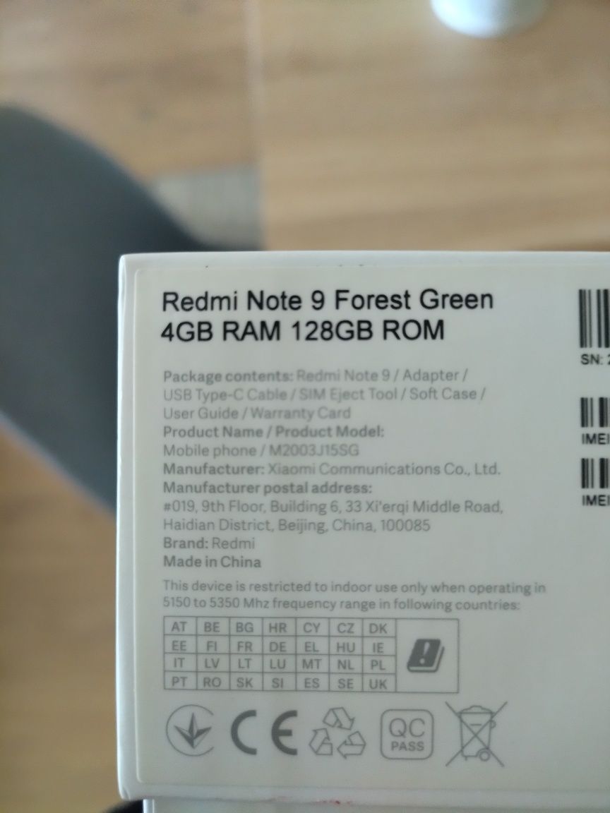 Xiaomi Redmi Note 9 (4GB +128GB)