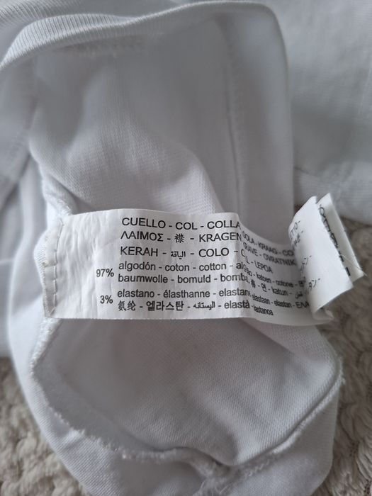 Zara tshirt pudelkowy oversize boxy premium bawelna bialy top super L
