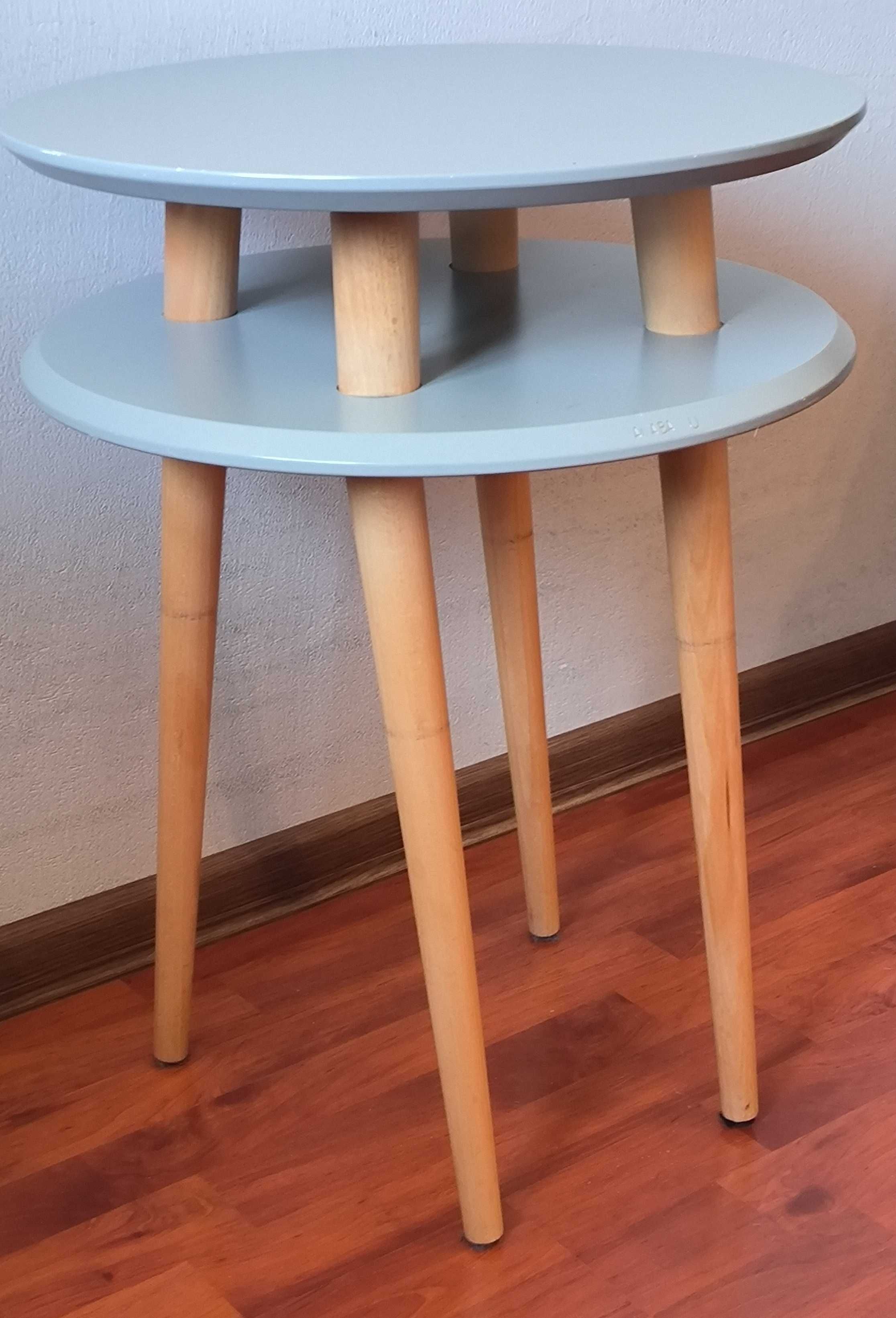 Stoliki kawowe stolik kawowy dwie sztuki RAGABA model UFO grafit szary