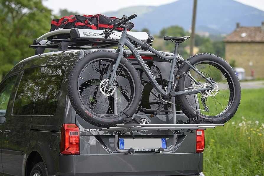 Bagażnik rowerowy platforma uchwyt na tylną klapę 3 rower VW Caddy Bus