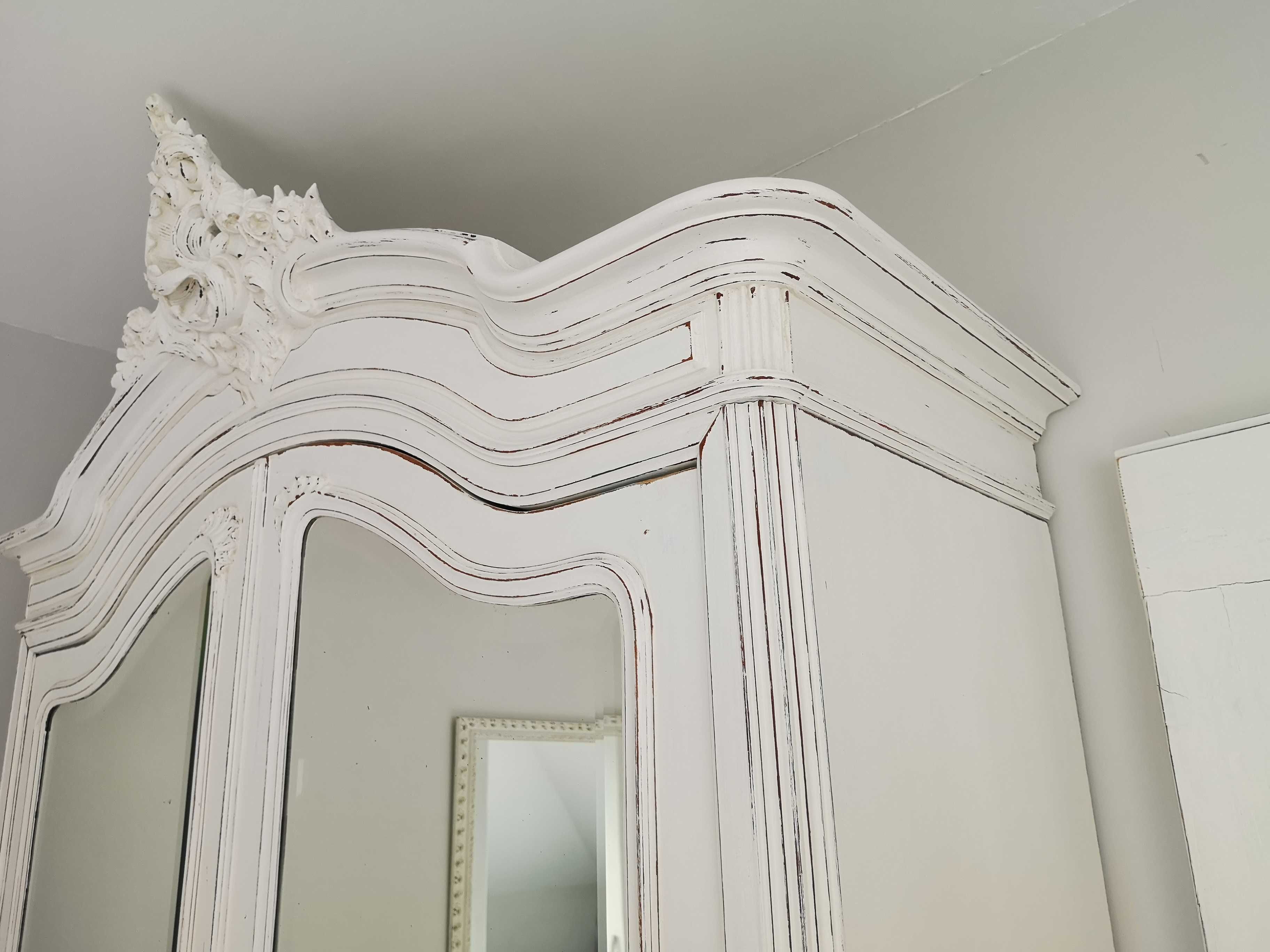 Szafa Stylowa Shabby Chic Rocaille Francuska Ludwikowska z Lustrami