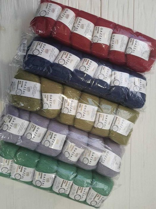 Пряжа Мохер GAZZAL Super Kid Mohair / ГАЗАЛ Супер Кід Мохер!