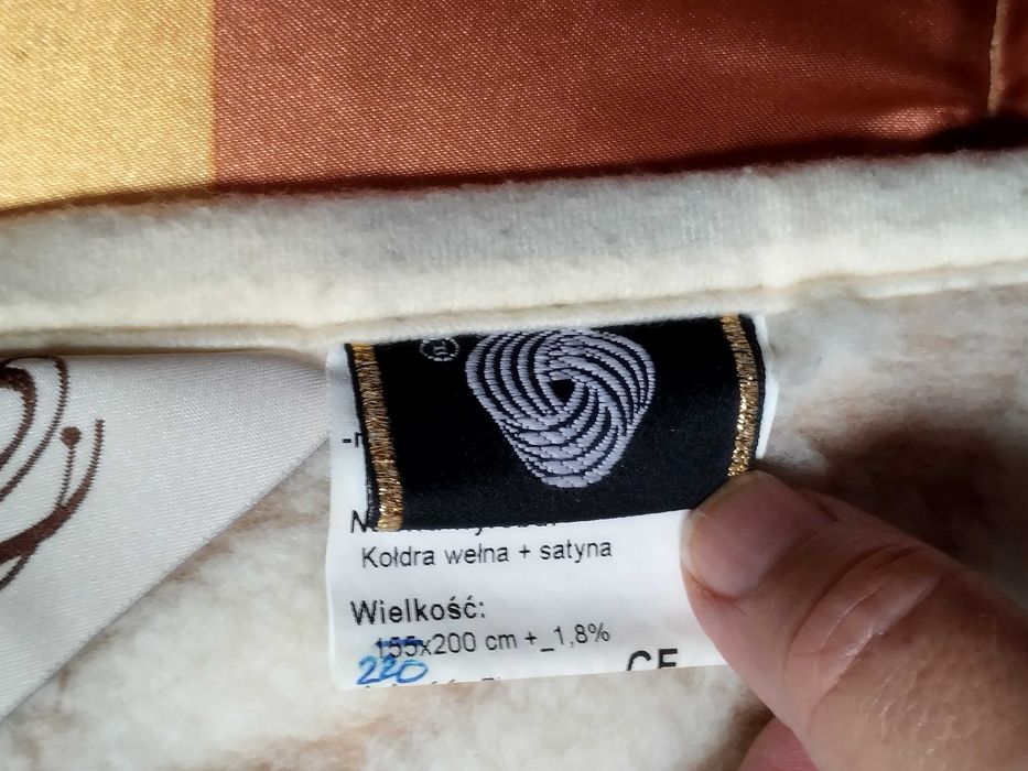 Kołdra wełniana 220x200