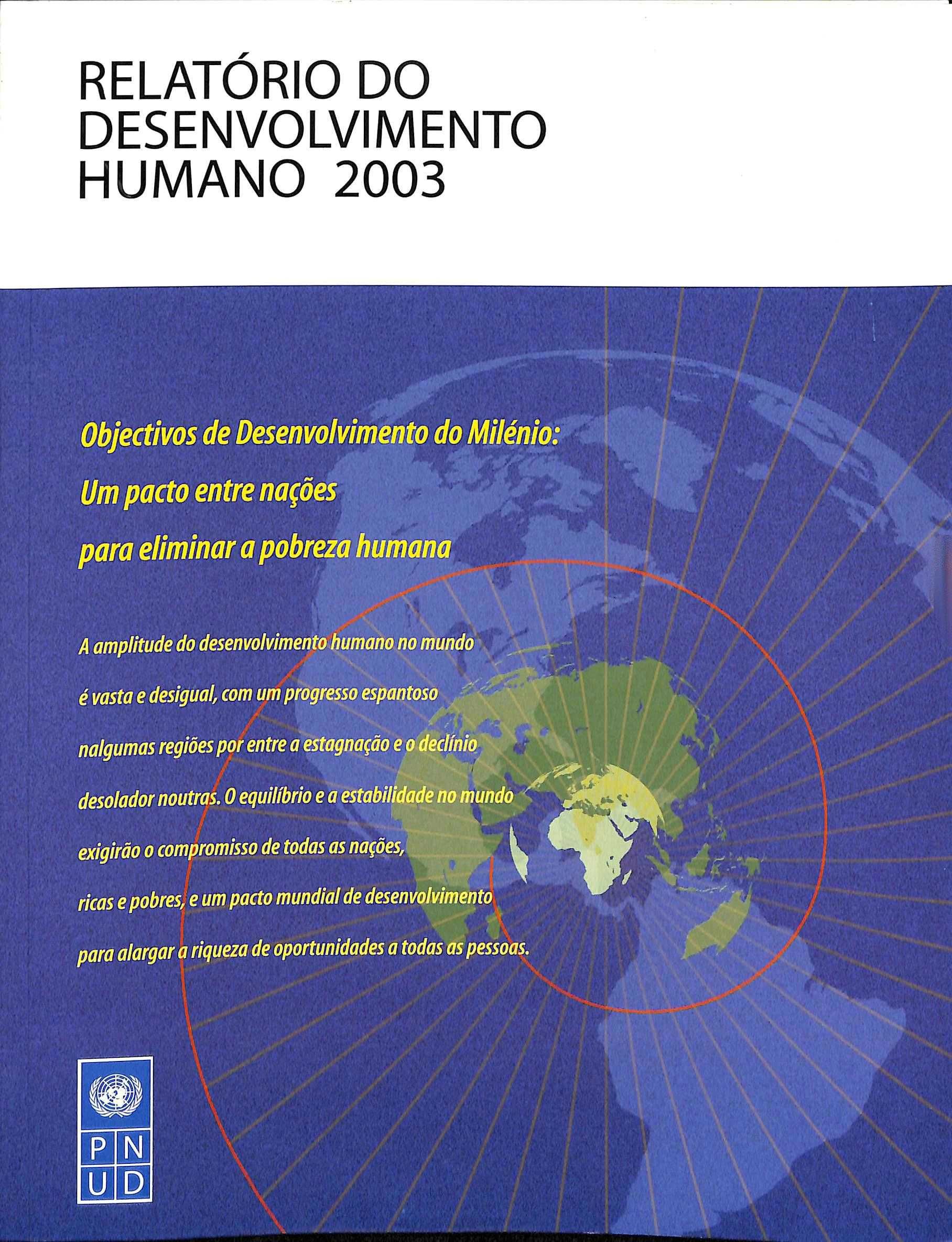 "Relatório do Desenvolvimento Humano 2003" de PNUD [Novo]