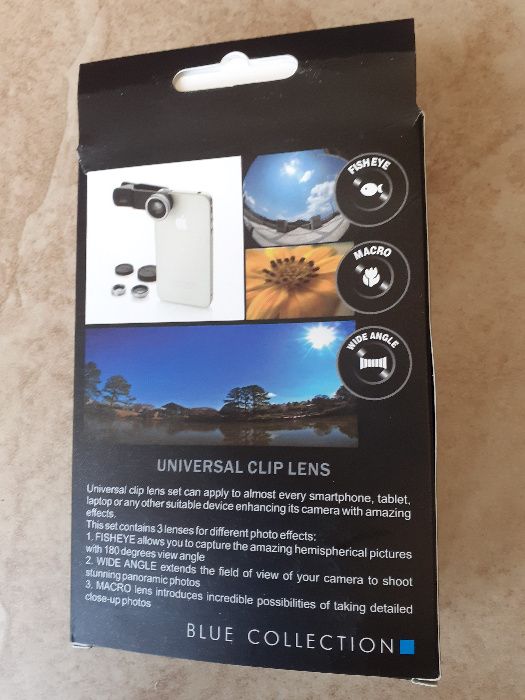 Sprzedam 3 (nowe) obiektywy do: telefonu, ipada, iphona, tableta PC