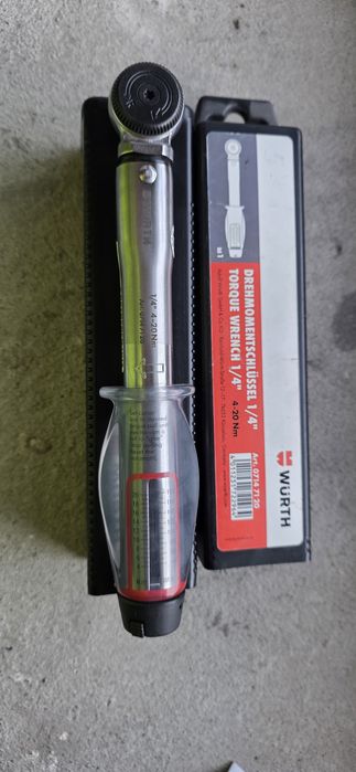 Wurth Klucz Dynamometryczny Z Pokrętem Z Grzechotką 1/4 Cala 4-20 Nm