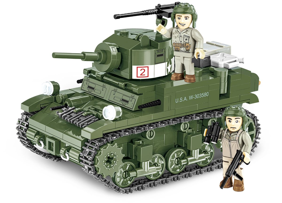 Klocki Cobi 3129 Czołg M3 Stuart Ww2 511 El.