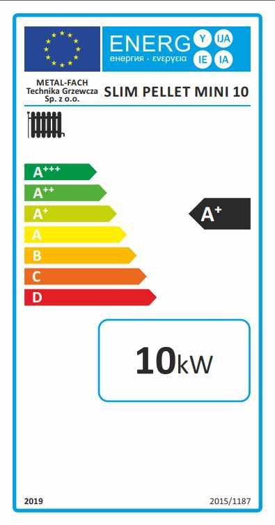 Kocioł SLIM PELLET MINI Metal-Fach 10-20kW Automatyczny